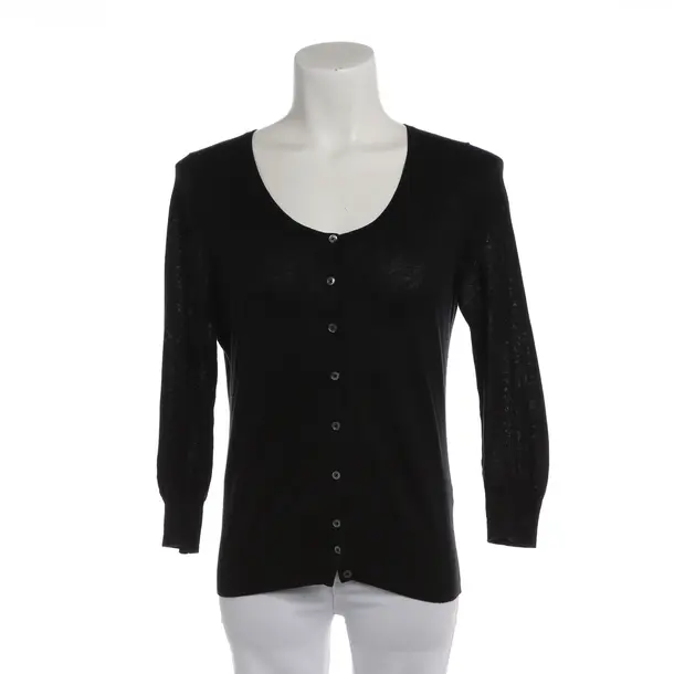 Strickjacke in Schwarz, Baumwolle, Repeat