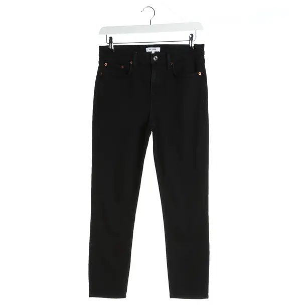 Straight Fit Jeans in Black, Cotton, Re/Done