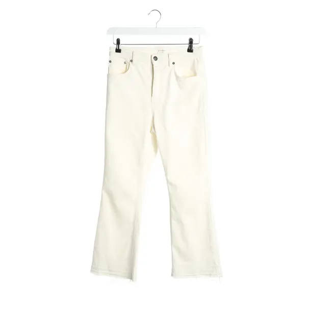 Bootcut Jeans in White, Cotton, Closed