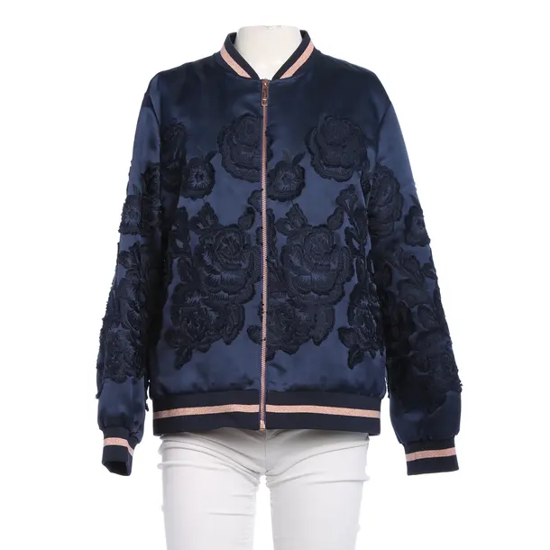 Bomber Jacket in Blue, Polyester, Ted Baker