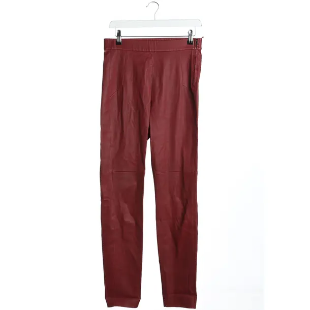 Pants in Red, Leather, Marc Cain