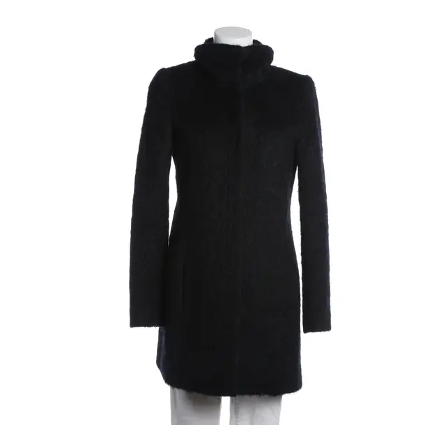 Mid-Season Coat in Black, Wool, Patrizia Pepe