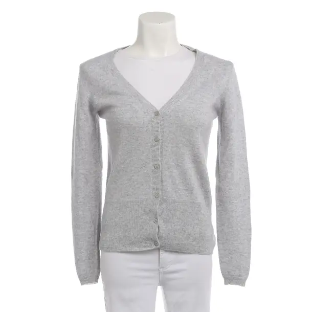 Cardigan, in Light Gray, Cotton, Escada