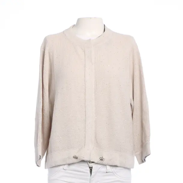 Cardigan in White, Cotton, Fabiana Filippi