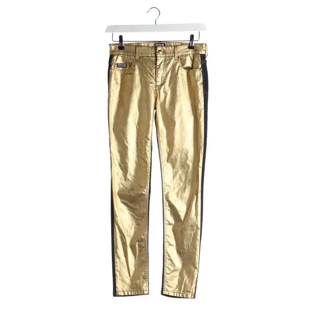 Slim Fit Jeans in Metallic, Cotton, Versace Jeans Couture