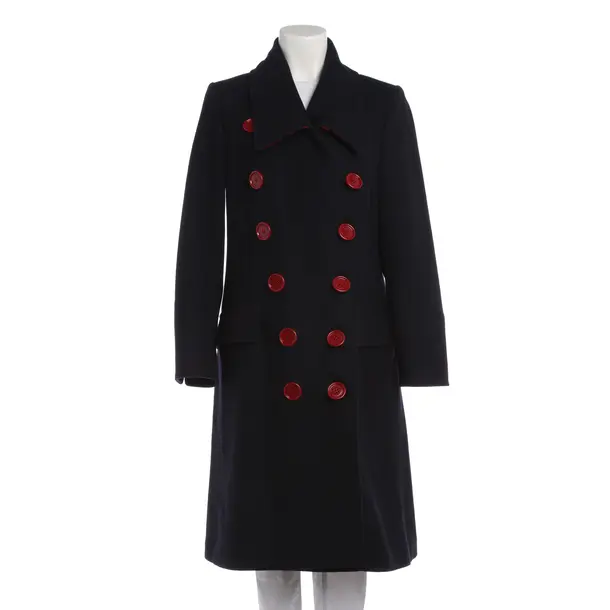 Mid-Season Coat in Blue, Wool, Burberry