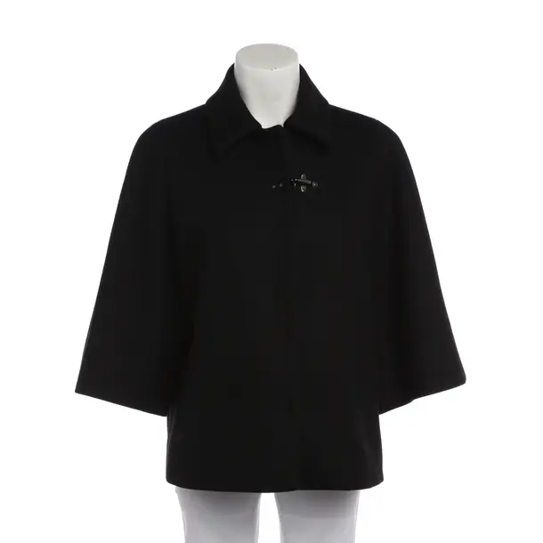 Mid-Season Jacket in Black, Wool, Fay