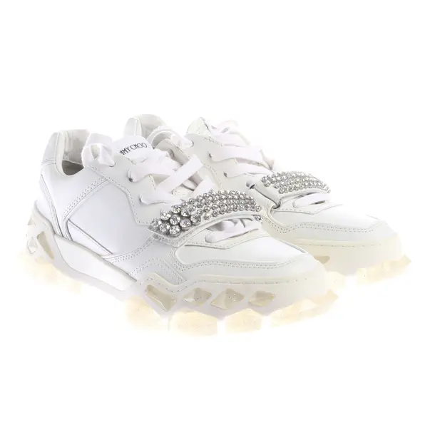 Sneaker in Weiß, , Jimmy Choo