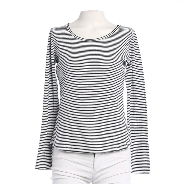 Long Sleeve Shirt in White, Cotton, Closed