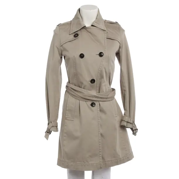 Mid-Season Coat in Gray, Cotton, Drykorn
