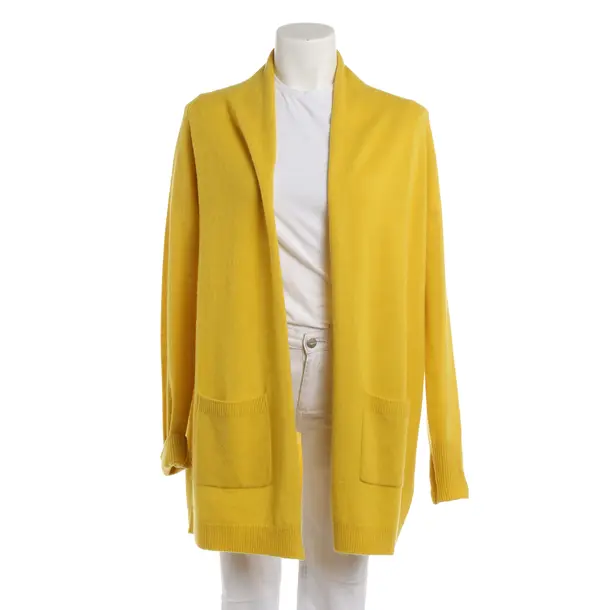 Strickjacke, in Gelb, Kaschmir, Herzensangelegenheit