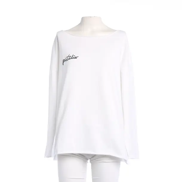 Felpa, in Bianco, Cotone, Juvia