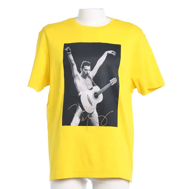 T-Shirt in Gelb, Baumwolle, Hugo Boss Black Label