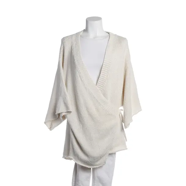 Cardigan in White, Cotton, by Aylin König