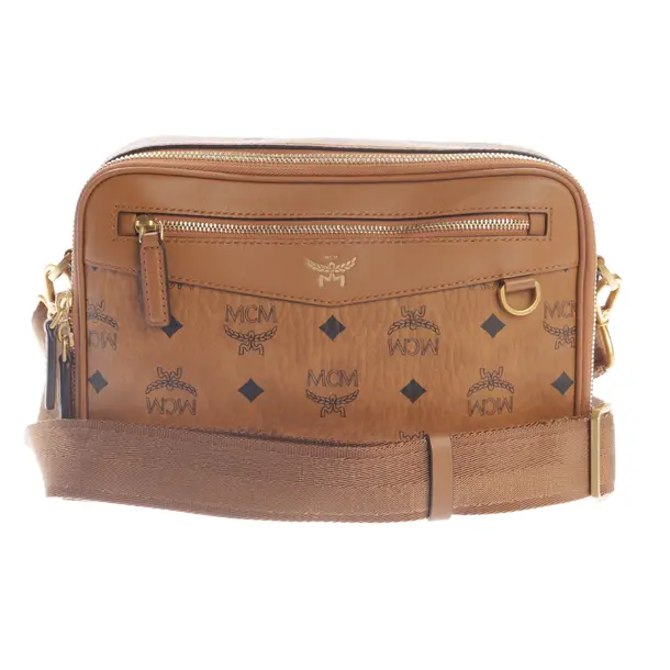Schultertasche, in Braun, Leder, MCM