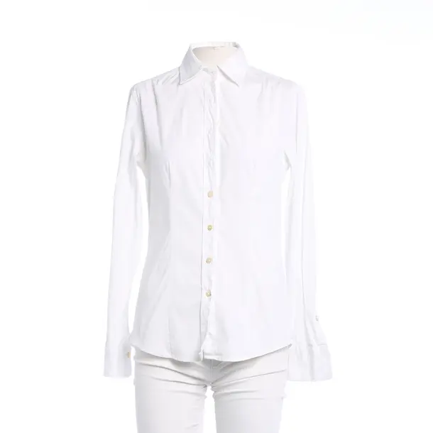 Blouse, in White, Cotton, Caliban