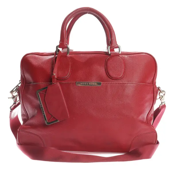 Laptoptasche in Rot, Leder, Hugo Boss Black Label