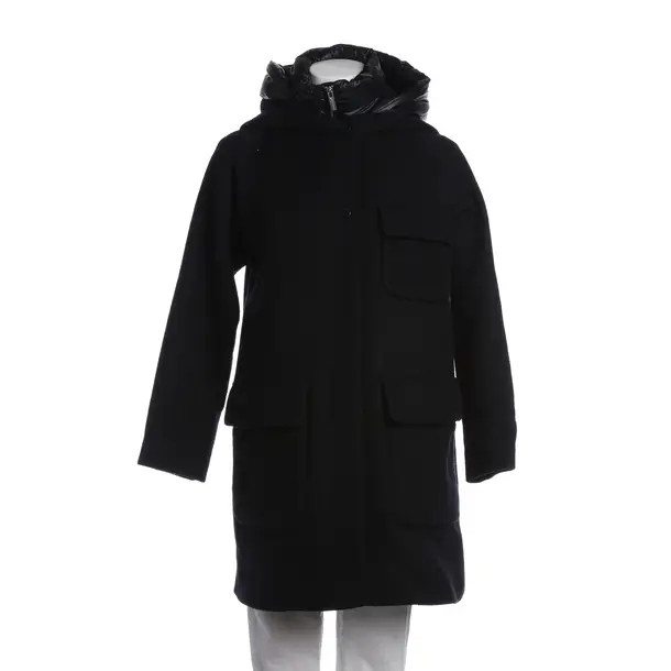 Wintermantel in Schwarz, Wolle, Woolrich