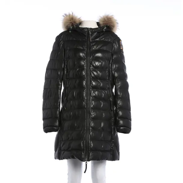 Leather Coat, in Black, Leather, Parajumpers