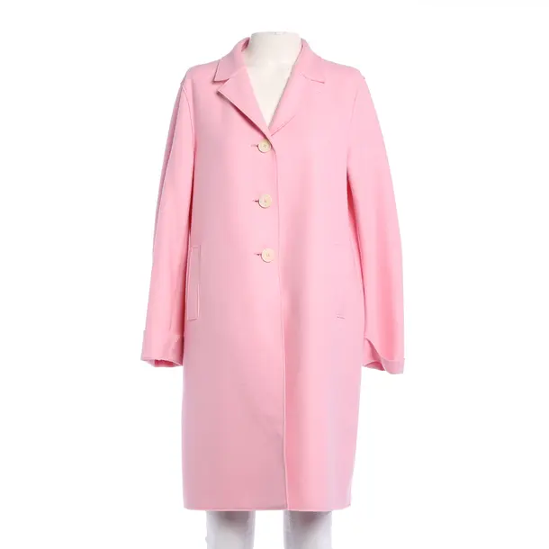 Mid-Season Coat, in Light Pink, Wool, Harris Wharf London