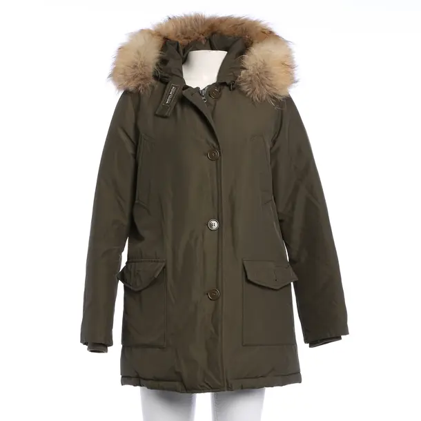 Wintermantel in Grün, Baumwolle, Woolrich