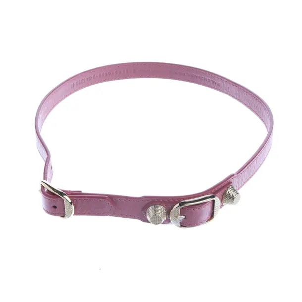 Armband, in Hellrosa, Leder, Balenciaga