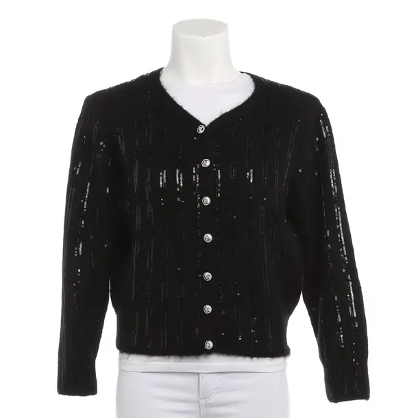 Strickjacke, in Schwarz, Leinen, Maje