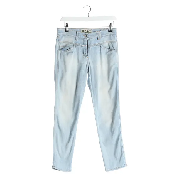 Jeans slim fit, in Azzurro, Cotone, Chiuso