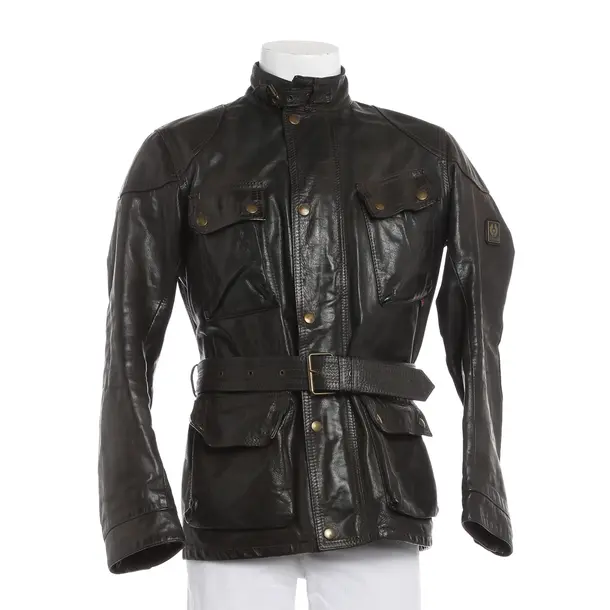 Lederjacke in Braun, Leder, Belstaff