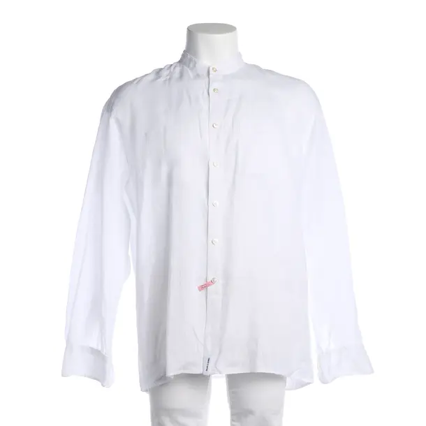 Camicia, in Bianco, Lino, Baldessarini