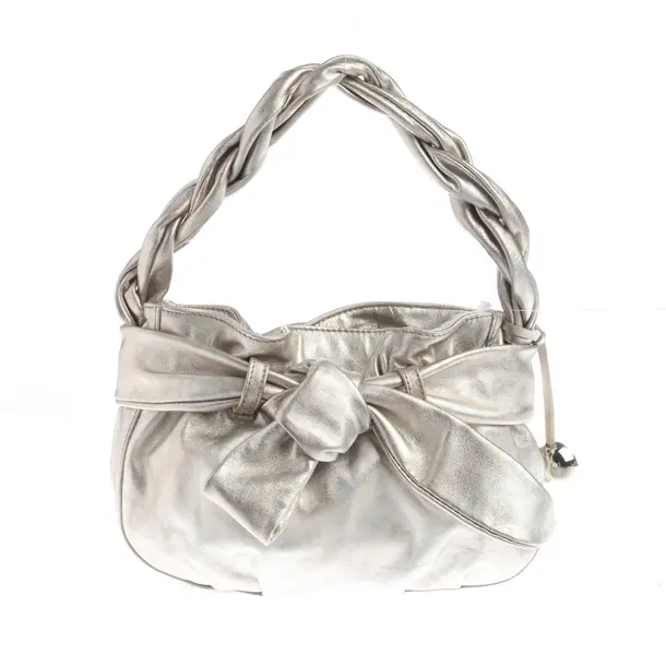 Handtasche, in Silber, Leder, Furla