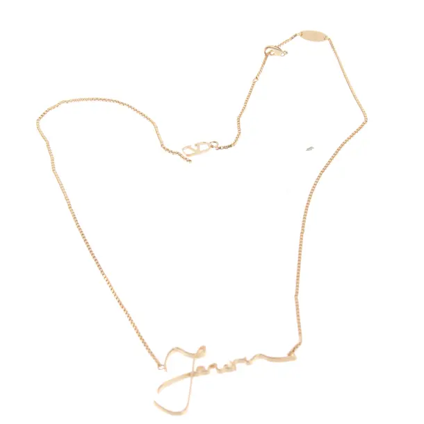 Necklace, in Gold, Metal (metallic, metallized), Valentino