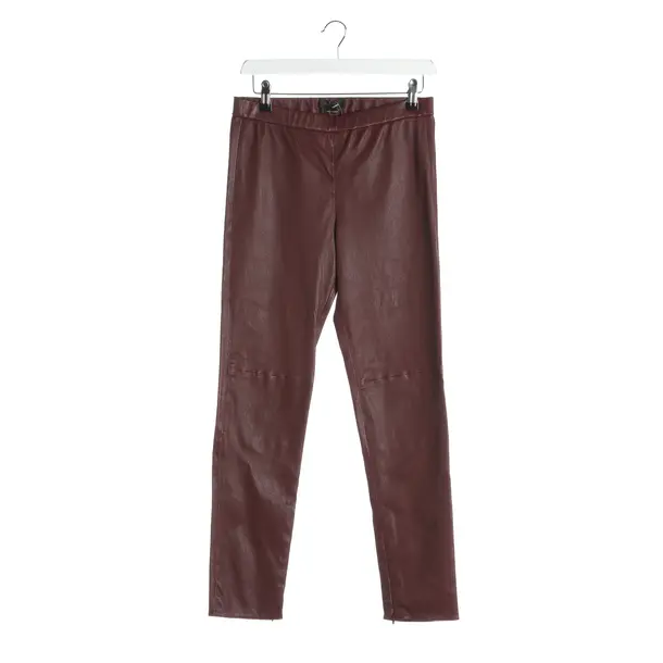 Pants, in Bordeaux, Leather, Isabel Marant