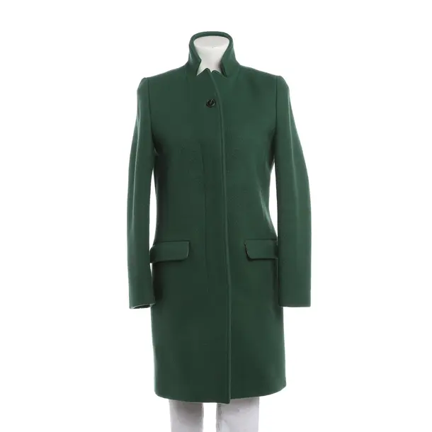 Cappotto mezza stagione, in Verde, Lana, Chiuso