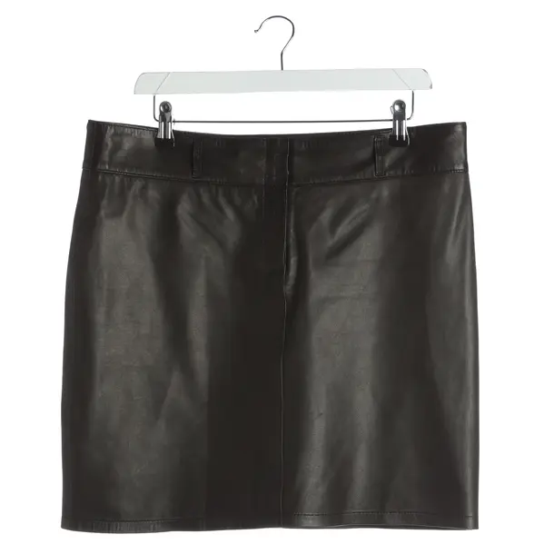 Skirt, in Black, Leather, Marc Cain