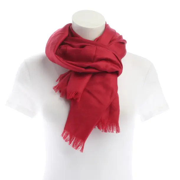 Shawl, in Red, Wool, Coach