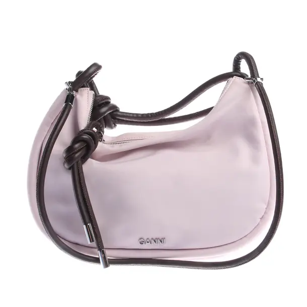 Shoulder Bag, in Light Pink, Polyamide, Ganni