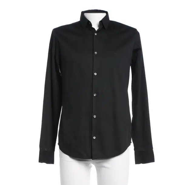 Shirt, in Black, Cotton, Emporio Armani