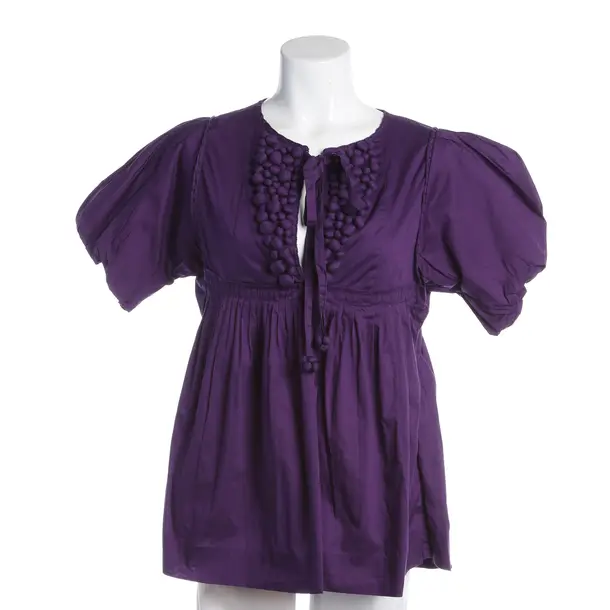 Blouse, in Purple, Cotton, By Malene Birger