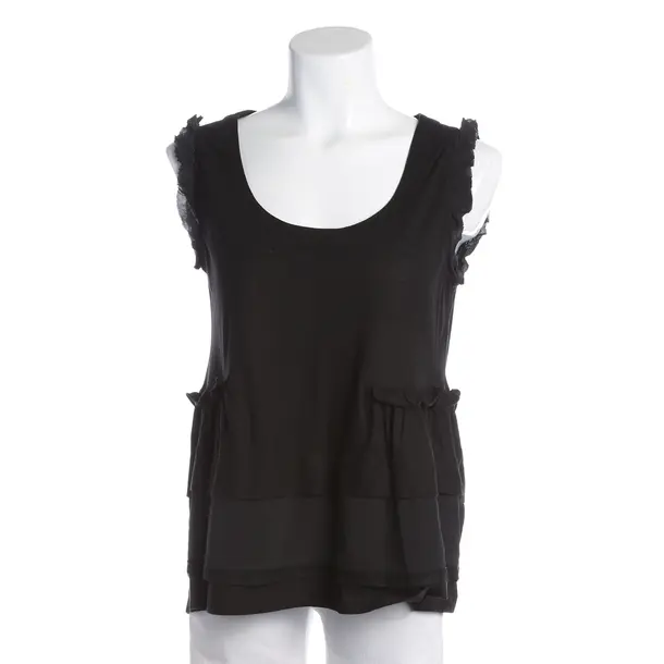 Camicetta, in Nero, Cotone, Miu Miu