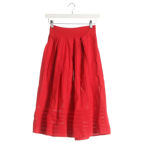 Skirt, in Red, Viscose, Maje