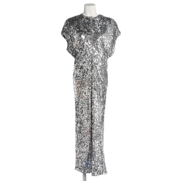Cocktailkleid, in Silber, Polyester, Maje