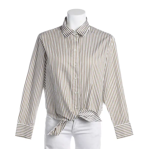 Blouse, in Olive Green, Cotton, Maje