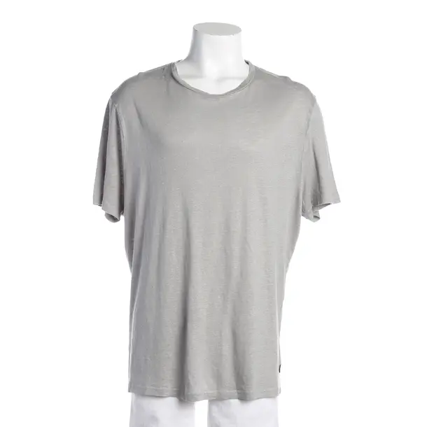 T-Shirt, in Grau, Leinen, A TRIP IN A BAG