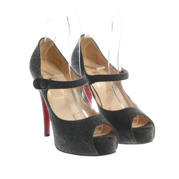Heeled Sandals, in Gray, Christian Louboutin