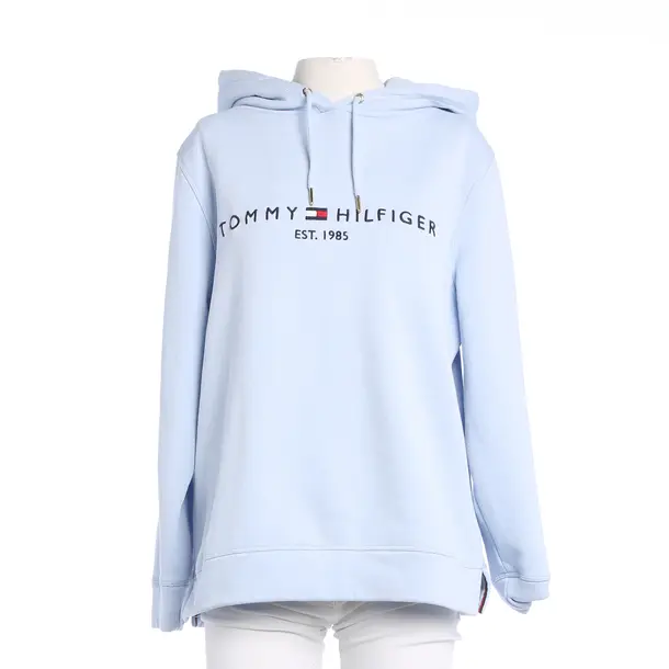 Hoodie, in Hellblau, Baumwolle, Tommy Hilfiger