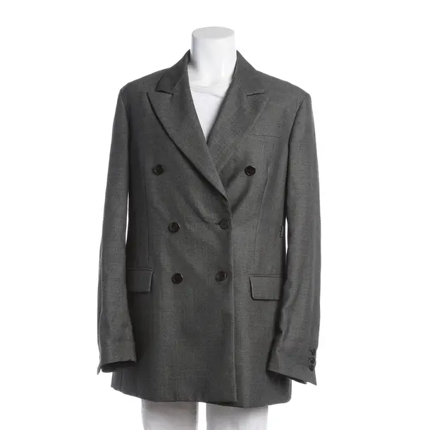 Blazer, in Grau, Wolle, Prada