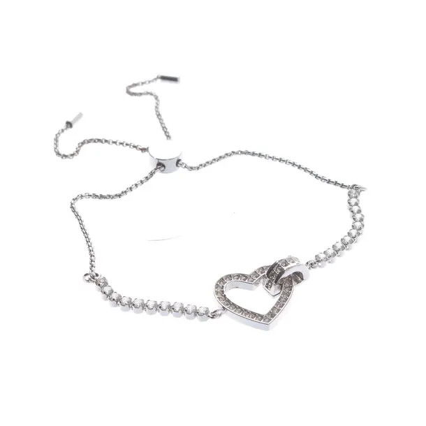 Bracelet, in Silver, Metal (metallic, metallized), Swarovski