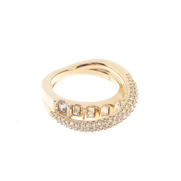 Ring, in Gold, Metal (metallic, metallized), Swarovski
