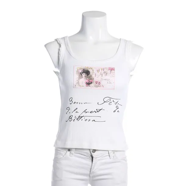 Top, in Cream, Cotton, Marc Cain